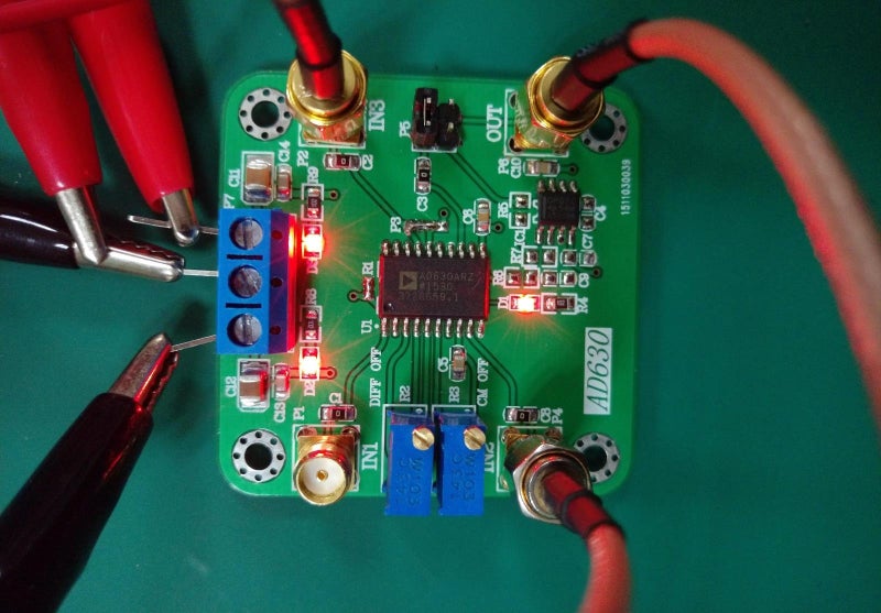 Taidacent AD630 2-Channel Balanced Modulator/Demodulator Amplifier Module for Weak Signal Detection - Image 2